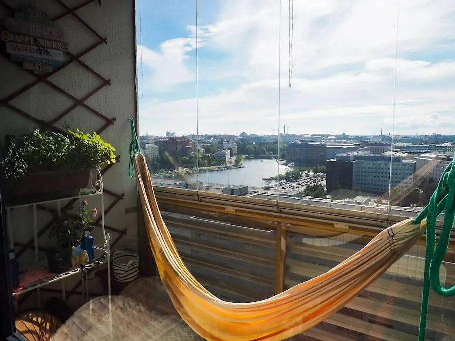 Sunset Views Over Helsinki Rooftops Apartment